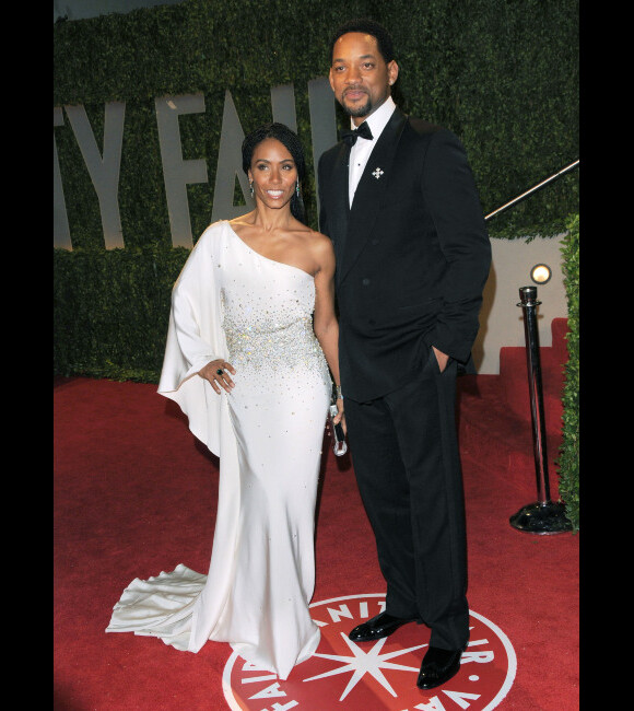 Will Smith et son épouse Jada Pinkett Smith en février 2009 à Hollywood.