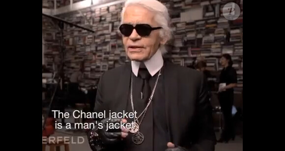 Karl Lagerfeld parle de la petite veste Chanel