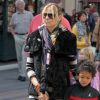 La belle Heidi Klum, sa maman et ses filles Leni et Lou sont allées chercher  Johan et Henry Samuel à leur cours de karaté avant de faire du shopping  et de s'amuser, à Beverly Hills, le 24 mars 2012