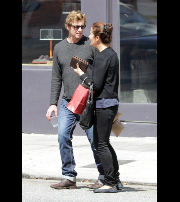 Simon Baker et sa femme Rebecca Rigg  le 24 mars 2012 à Los Angeles