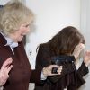 En visite sur le tournage de la série danoise The Killing, le 27 mars 2012 à Lynge, Camille Parker Bowles a été très intriguée par le pistolet factice de l'héroïne de la fiction, Sofie Grabol, et l'a manié, devant une princesse Mary (faussement) terrorisée !