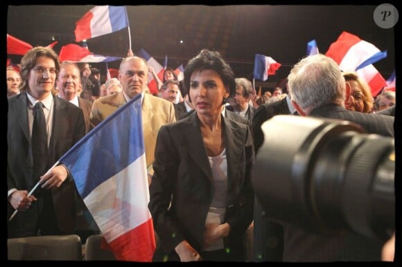 Rachida Dati à Levallois lors d'une réunion publique de l'UMP organisée par Jean-François Copé le 28 mars 2012
