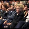 Rachida Dati au premier rang du meeting de Nicolas Sarkozy entourée de Bernadette Chirac et Nathalie Kosciusko-Morizet le 27 mars 2012