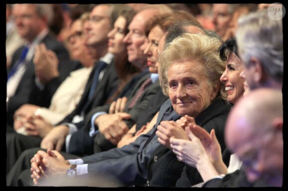 Rachida Dati entourée de Nathalie Kosciusko-Morizet et Bernadette Chirac le 27 mars 2012