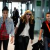 Madonna et ses enfants Lourdes et Rocco le 4 septembre 2011 à Londres