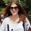 Kate Walsh, toute pimpante, quitte un salon de beauté à Los Angeles, le 29 mars 2012