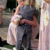 Ashlee Simpson et son petit Bronx lors d'un mariage, à Los Angeles, le dimanche 25 mars 2012.