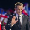 Nicolas Sarkozy le 31 mars 2012 à Paris pour un meeting avec les Jeunes de l'UMP