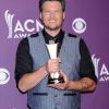 Blake Shelton lors de la 47e cérémonie des American of Country Music (ACM) Awards, qui s'est déroulée le 1er avril 2012 au MGM Grand Garden Arena de Las Vegas.