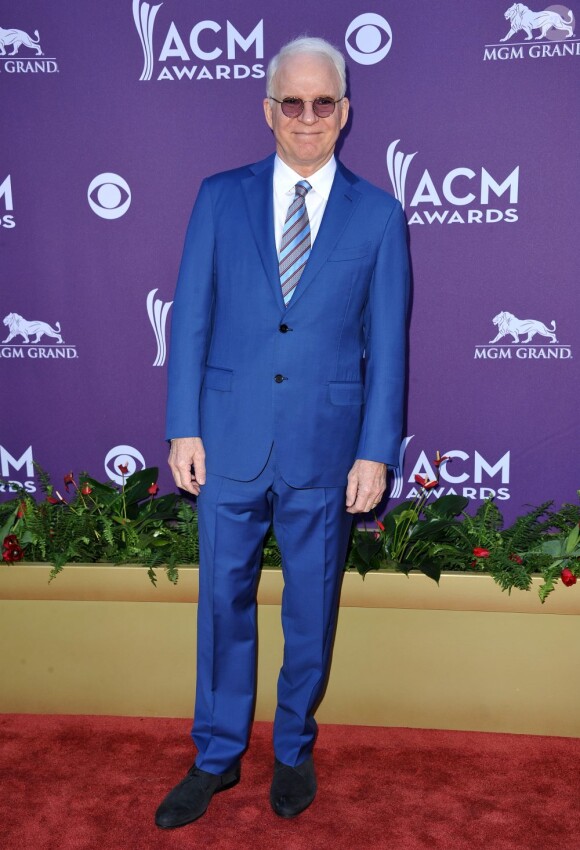 Steve Martin lors de la 47e cérémonie des American of Country Music (ACM) Awards, qui s'est déroulée le 1er avril 2012 au MGM Grand Garden Arena de Las Vegas.