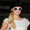 Paris Hilton, heureuse d'être de retour à LA après son séjour à Sydney. Le 4 avril 2012.