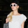 Paris Hilton arrive à Los Angeles après un séjour à Sydney. Le 4 avril 2012.