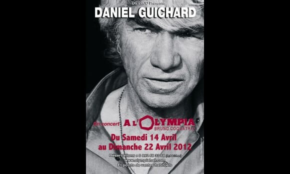 Affiche des concerts de Daniel Guichard à l'Olympia