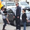 Chris Noth et sa femme Tara Wilson, le 17 février 2012 avec leur fils Orion.