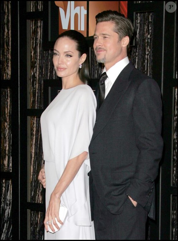 Brad Pitt et Angelina Jolie, en janvier 2009 à Los Angeles.