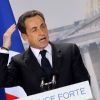 Nicolas Sarkozy place de la Concorde à Paris, dimanche 15 avril 2012.