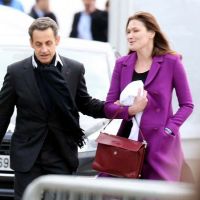 La Concorde : Carla Bruni et les people à fond pour Nicolas Sarkozy