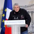 Claude Lelouch au meeting de Nicolas Sarkozy place de la Concorde à Paris, dimanche 15 avril 2012.