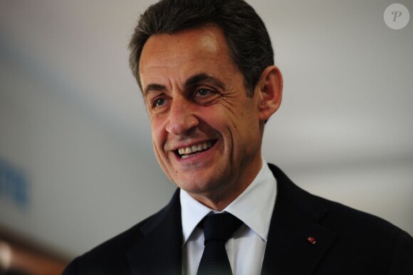 Nicolas Sarkozy à Paris le 14 avril 2012