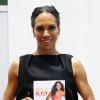 Barbara Feltus présente son livre de fitness à Essen, en Allemagne, le 19 avril 2012