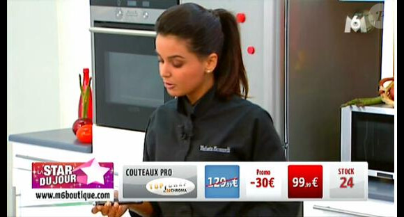 Tabata de Top Chef 2012 dans l'émission M6 Boutique diffusée le 20 avril 2012