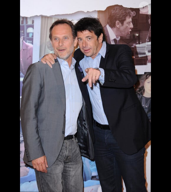 Patrick Bruel et Charles Berling le 23 avril 2012 à Paris