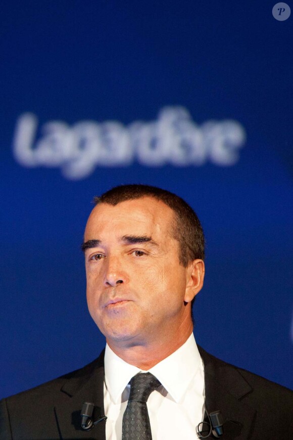 Arnaud Lagardère à l'assemblée générale des actionnaires de Lagardère, à Paris, le 3 mai 2012.