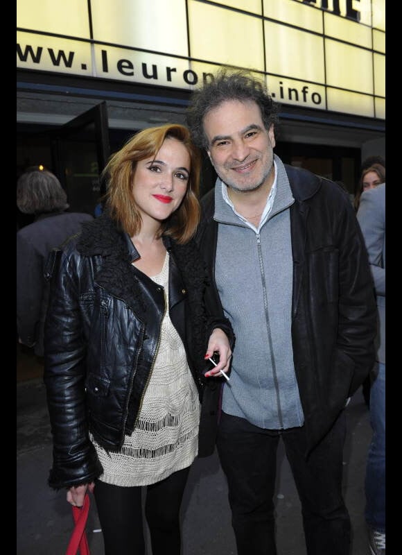 Victoria Bedos et Raphaël Mezrahi, lors de la générale du spectacle d'Arnaud Tsamere à l'Européen, à Paris, le jeudi 3 mai 2012.