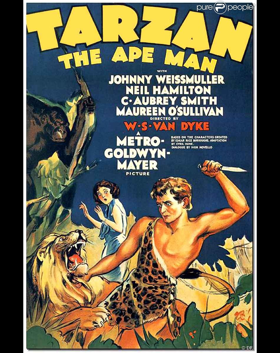 Affiche Du Film Tarzan, L'homme Singe, Avec Johnny Weissmuller - Purepeople