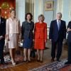 La princesse Victoria et le prince Daniel ont accueilli lors de leur visite officielle à Stockholm le président allemand Joachim Gauck et sa compagne Daniela Schadt, reçus par le roi Carl XVI Gustaf et la reine Silvia de Suède, le 4 mai 2012.