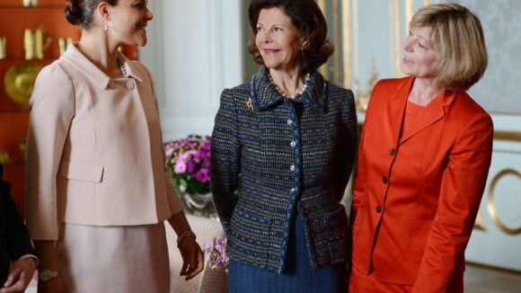 La princesse Victoria quitte Estelle un moment pour le président Joachim Gauck