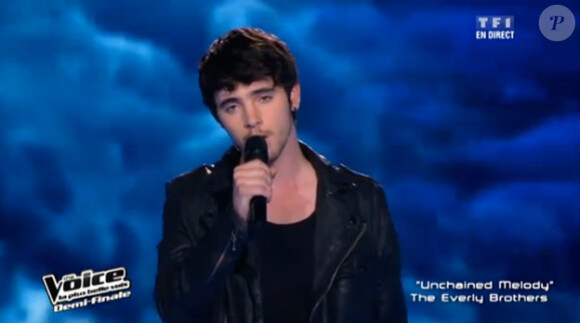 Louis dans The Voice le samedi 5 mai 2012 sur TF1