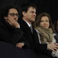  Thomas Hollande, Manuel Vals et la compagne de père Valérie Trierweiler à Vincennes, le 15 avril 2012. 