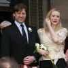 Sean Bean et son ex-femme Georgina Sutcliffe, lors de leur mariage à Londres le 19 février 2008