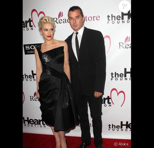 Gwen Stefani et son mari Gavin Rossdale au Gala 2012 de la Heart fondation, à Los Angeles, le 10 mai 2012
