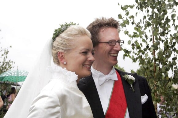 Mariage du prince Manuel de Bavière et de la princesse Anna de Sayn-Wittgenstein-Berleburg le 6 août 2005 en Suède.