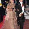 Le prince Leopold de Bavière et la princesse Ursula arrivent pour le dîner donné lors du mariage d'Albert et Charlene de Monaco le 2 juillet 2011.