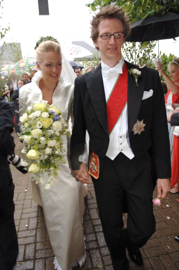 Mariage du prince Manuel de Bavière et de la princesse Anna de Sayn-Wittgenstein-Berleburg le 6 août 2005 en Suède.
