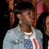 Estelle arrive au club Aura, à Londres le 16 mai 2012