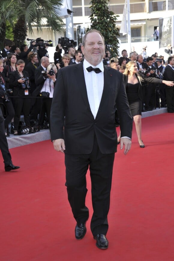 Harvey Weinstein sur le tapis rouge de l'ouverture du festival de Cannes 2012 le 16 mai