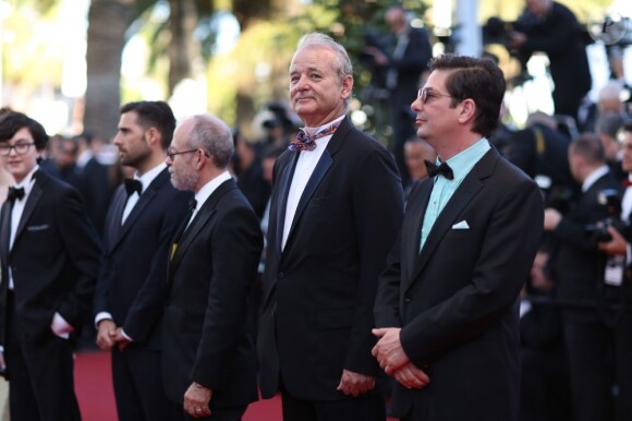 Bill Murray sur le tapis rouge de l'ouverture du festival de Cannes 2012 le 16 mai