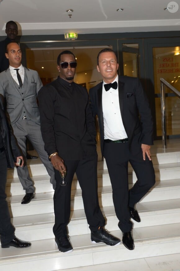 P. Diddy et Jean-Roch au VIP ROOM de Cannes le 16 mai 2012