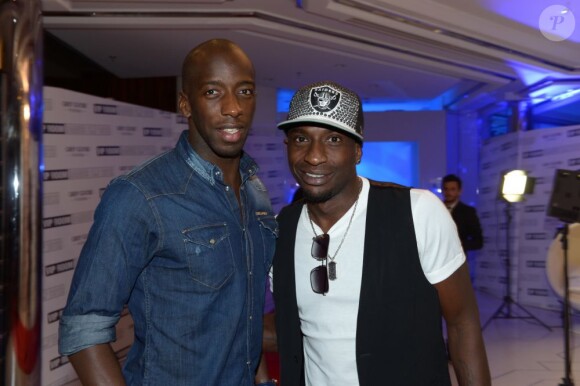 Souleymane Diawara et Mamadou Niang au VIP ROOM de Cannes le 16 mai 2012