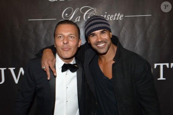 Jean-Roch et Shemar Moore au VIP ROOM de Cannes le 16 mai 2012