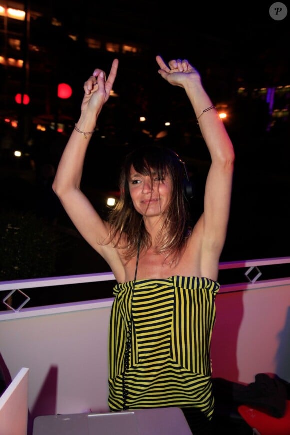 Axelle Laffont était aux platines du carré Grey Goose samedi 19 mai 2012, en marge du Festival de Cannes.