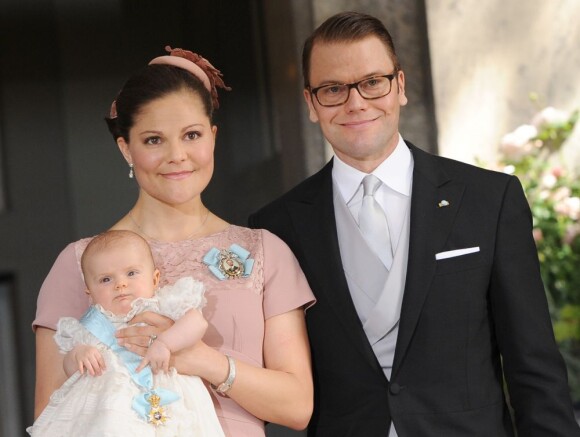 Baptême de la princesse Estelle de Suède, au palais royal de Stockholm le 22 mai 2012.