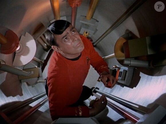James Doohan alias Scotty dans la série Star Trek, 1966-1969.