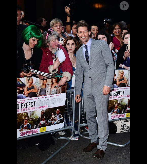 Matthew Morrison lors de l'avant-première à Londres du film Ce qui vous attend quand vous attendez un enfant le 22 mai 2012