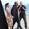 Kanye West et sa chérie Kim Kardashian sont arrivés à Cannes, le 23 mai 2012