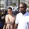 Kanye West et Kim Kardashian sur la Croisette à Cannes le 23 mai 2012